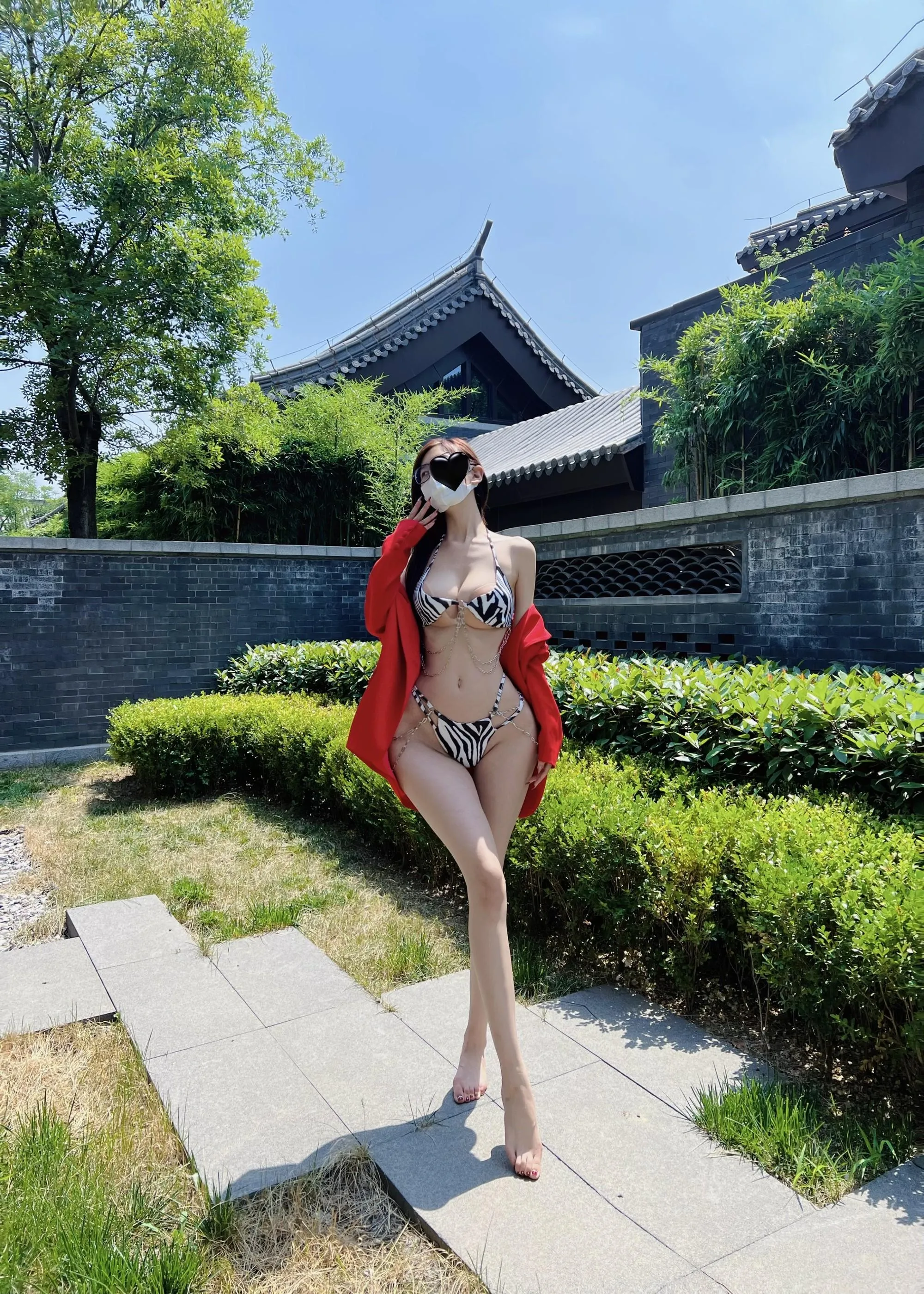 NO.152 脸红Dearie – 微密圈系列20220613 斑马纹neinei [29P]插图2